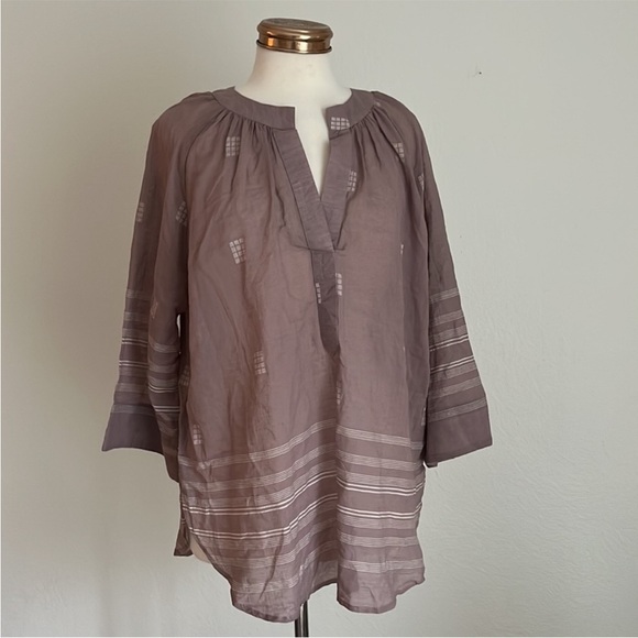 MIRTH S/M Limiter Handmade Edition Dusty Purple Caftan Tunic Blouse Top - Picture 3 of 5
